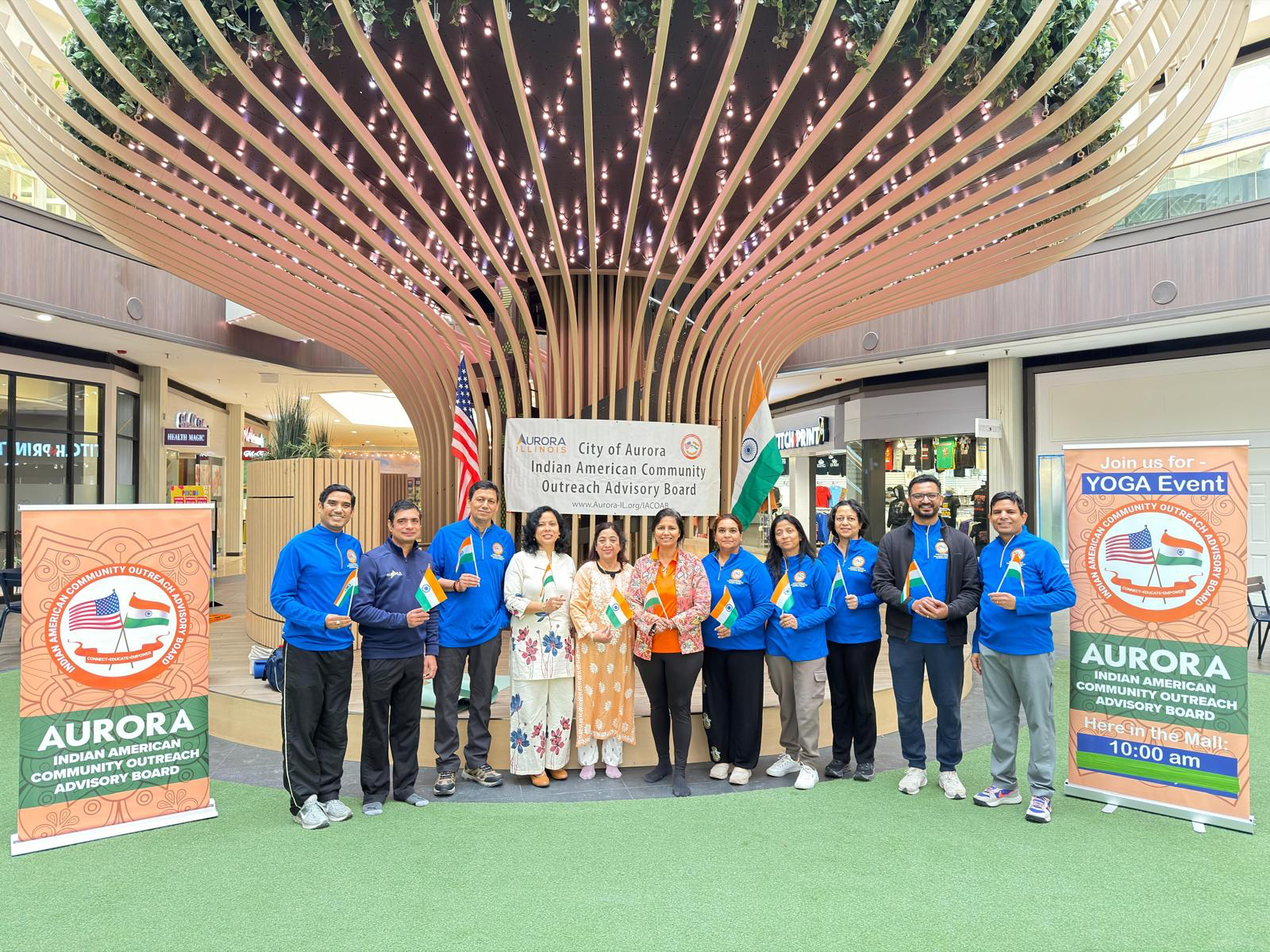 Yoga Day, IACOAB, Aurora IL.