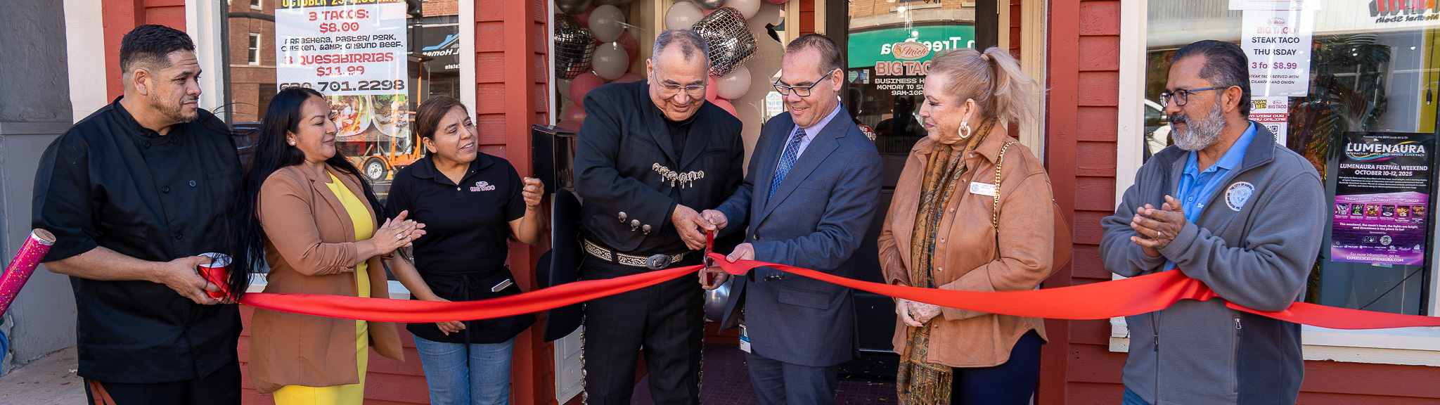 Big Taco Ribbon Cutting, City of Aurora, IL.